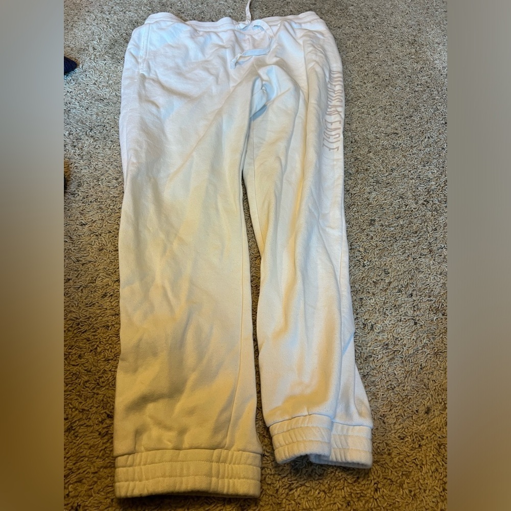 American eagle white crop joggers